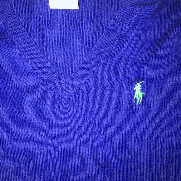 POLO V-NECK SWEATER - Picture 3 of 4
